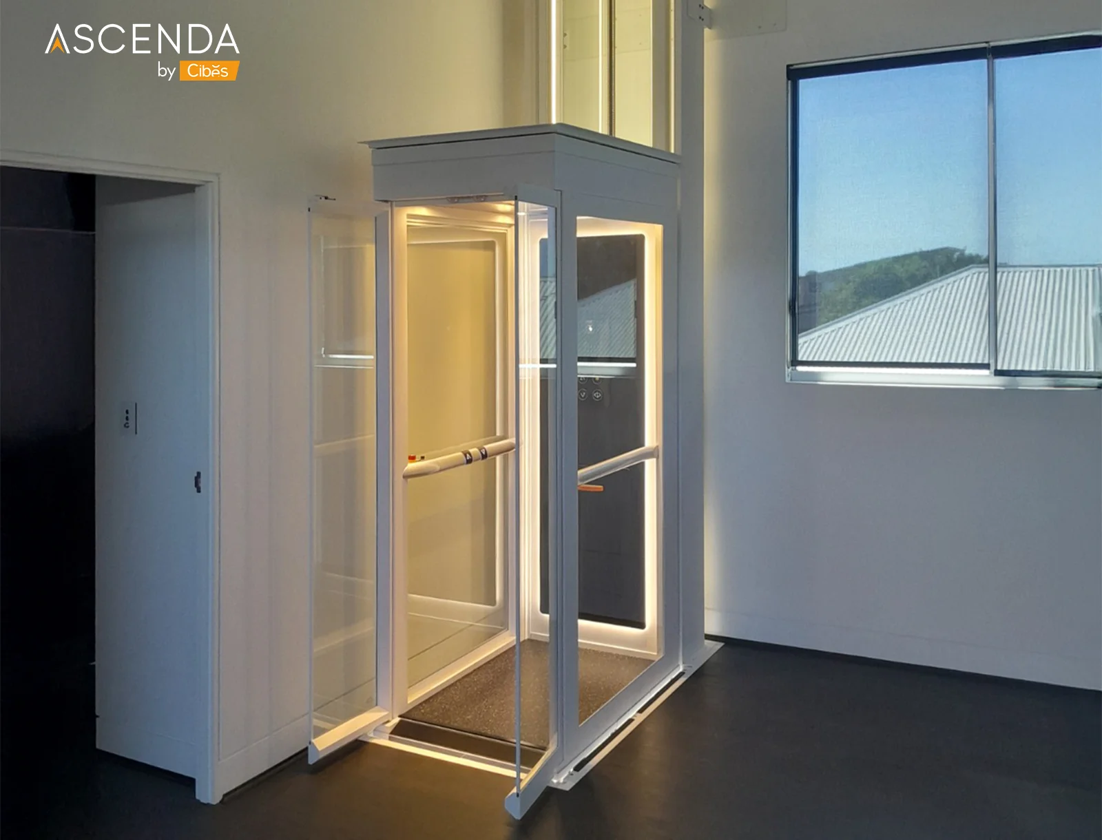 Ascenda M Home Lift Indoor Private Home Elevator from Australia Against the Wall (1)